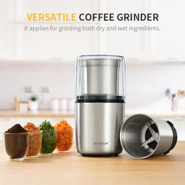 Small Blade Custom Coffee Grinder CG725 Wet Dry Use Removable Battery Powered Burr Grinder