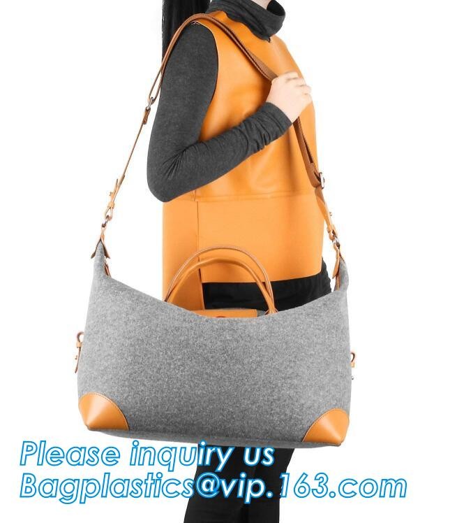 Eco-Friendly Grey Reusable Felt Grocery Shopping Handbag Tot Bag For Women Men,Mesh bags,Shopping bags, Drawstring bags,