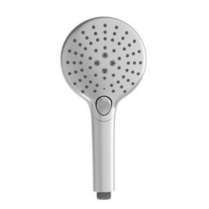 Multiple Water Outflow Modes Bathroom Showers Silver White Tone Smooth Surface Ergonomic Design