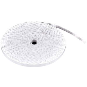 White Black Width 6mm 2 PU Open Timing Belt GT2 10mm With Steel Core