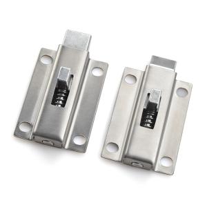 A3 Steel Zinc Alloy Spring Latch Lock , Carbon Steel Galvanized Spring Loaded Slide Bolt Latch