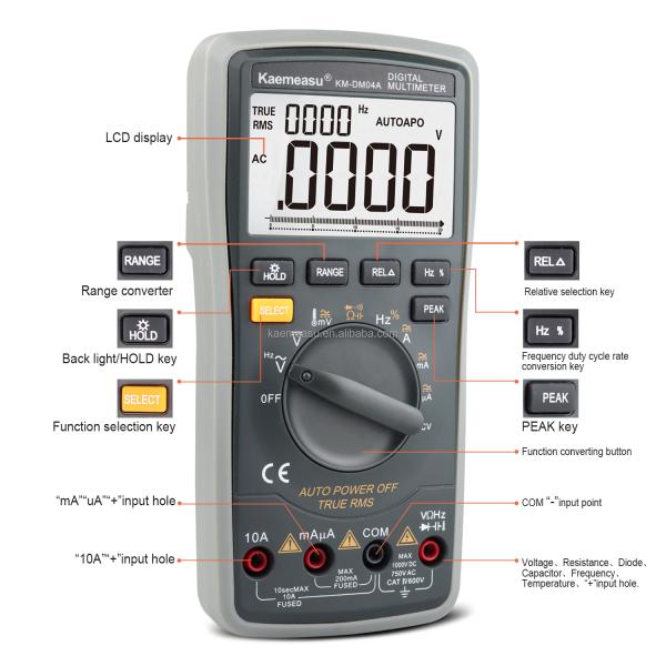 20000 Counts Auto Digital Multimeter Electrician Bench Autorange Multimetro for Professionals
