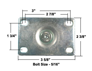 Red Caster Polyurethane Wheels For Counter 100kgs