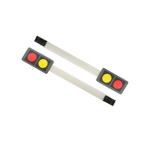 China Red And Yellow 2 Buttons Matrix DIY Membrane Keypad wholesale