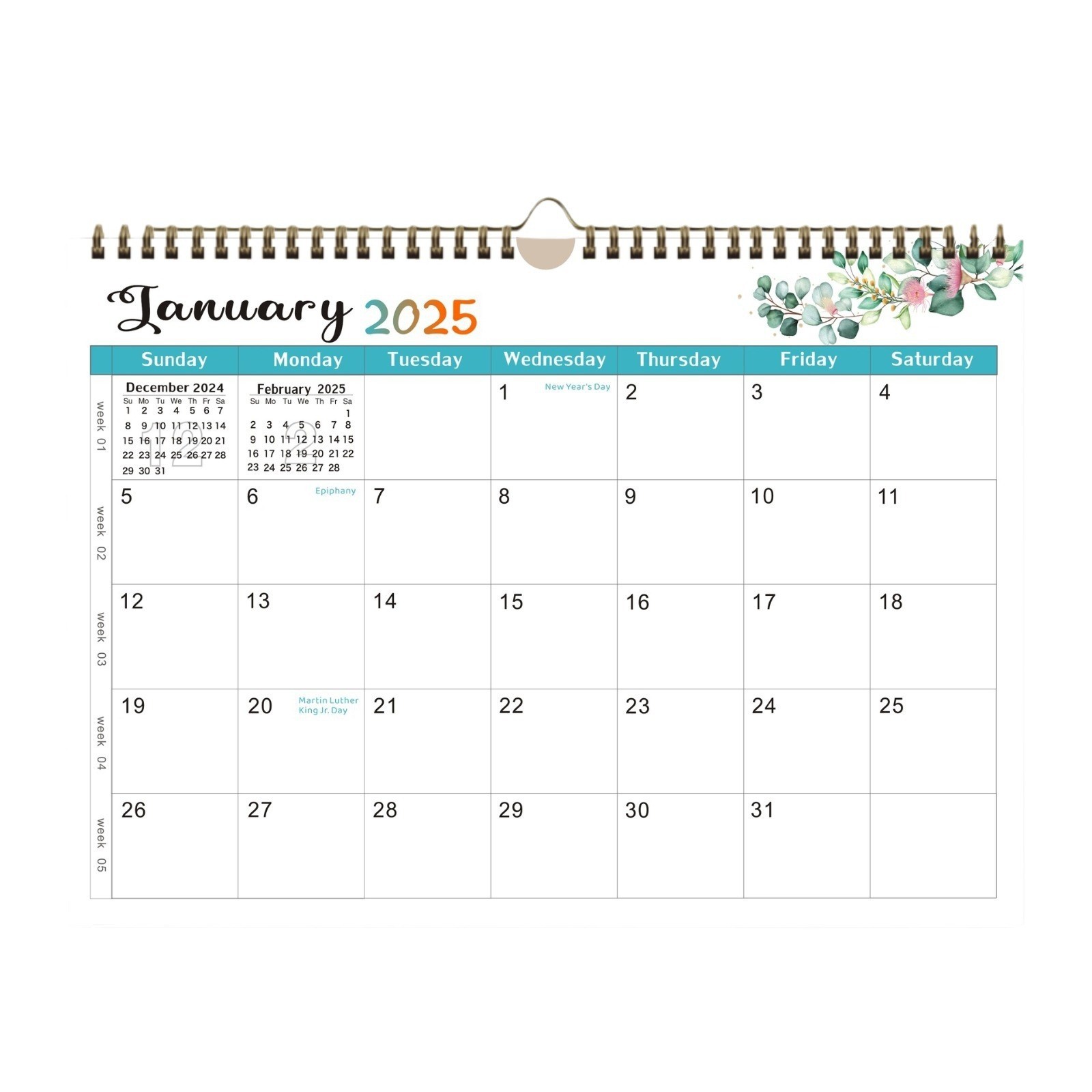 Personalized Calendar Printing with Glossy Paper Type Add Personal Dates And Events Personalization