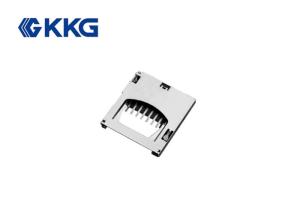 TF Push Push Smart Card Socket , Automotive Sd Card Reader Adapter For PCB