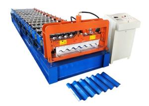 750 Model Roofing Sheet Roll Forming Machine / Galvanized Iron Sheet Making Machine