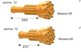 High Durability DTH Drilling Tools Rock Hammer Drill Bits Long Service Lifetime
