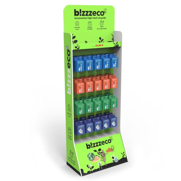 Quality Pegboard PVC Display Rack Electric Accessary Floor Display Stands for sale