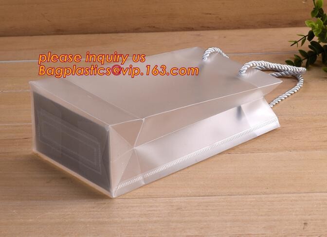 Promotional customized high quality soft loop plastic cloth bag,manufacturer custom soft loop handle polyethylene PE pla