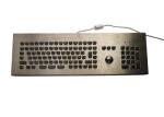 Waterproof Metal Keyboard With Trackball , Full Function Mini Computer Keyboard