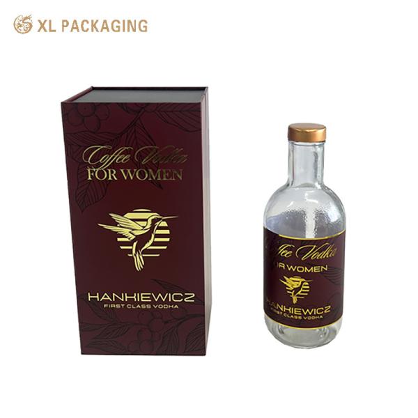 Quality XL Packaging Custom Packaging Box Factory Custom Magnetic Wine Packaging Box With Gold Foil Logo EVA Insert for sale