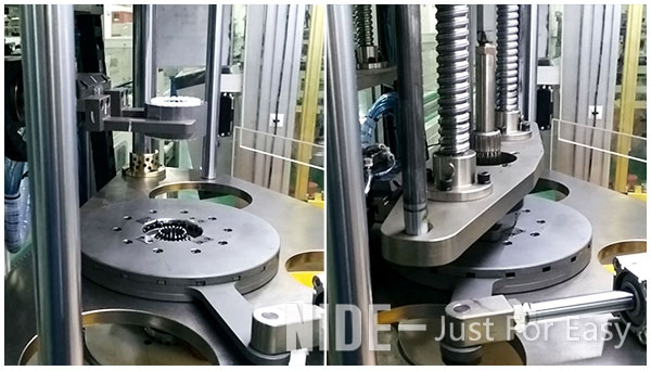 Automatic Stator Winding Inserting Machine For Generator Motor , Three Working Station-1