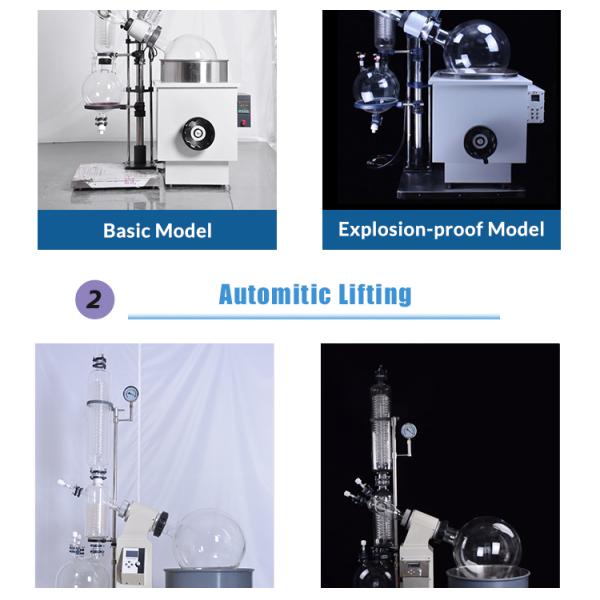 4.8KW Lab Rotary Evaporator With Cooling Condenser