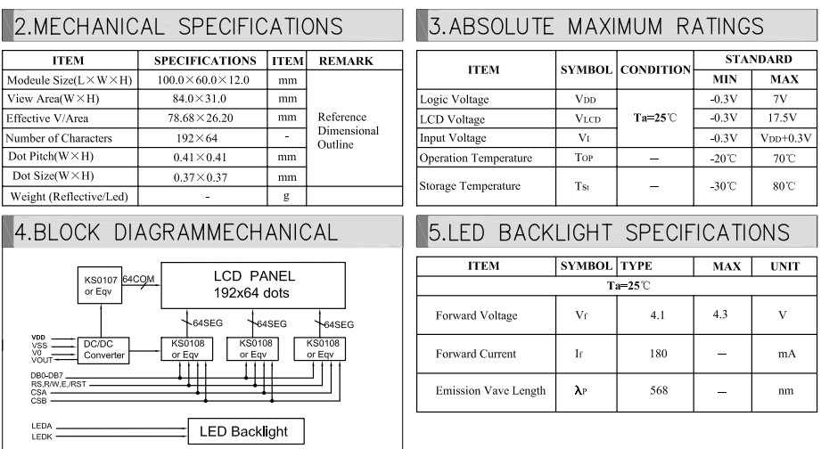 LCM19264T 19264 LCM19264 COB Module LCD Display Module With Small Screen Display Module LCM Customized LCD Display Monit