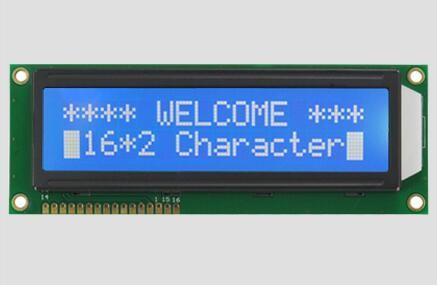 Quality Large Size 16 2 Character LCD Display LCX1602M Blue / STN / Negative / Transparency for sale