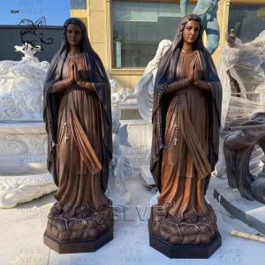 Brass Virgin Mary Statue Mother Mary Statue Bronze Sculpture Women Life Size Metal Factory Spots Goods