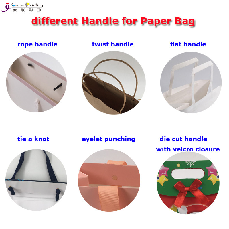 Eco - Friendly Paper Printing Services Paper Carrier Bags With Twisted Handles