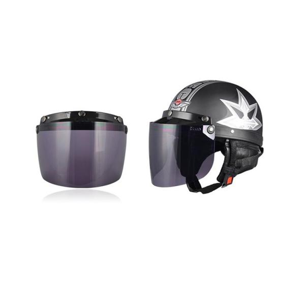 Quality Windproof Anti Fog Lens PC Material Made With Motorcycle Open Face Helmet for sale
