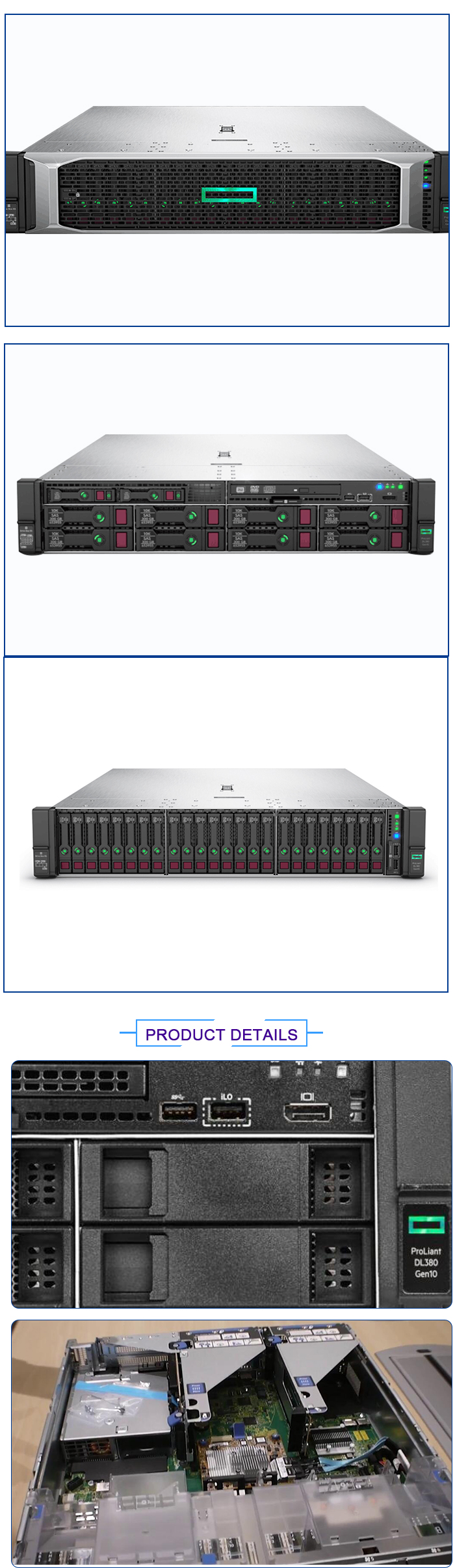 17kg/one piece Refurbished DL380Gen9 Cloud Case Cake Knife and Set 2U HDD Storage Server