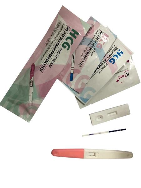 Quality Rapid High Sensitive Diagnostic Test Kits HCG Urine Pregnancy Test For Home for sale