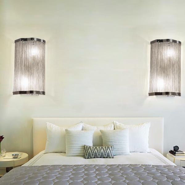 Italian Atlantis Stream sconce Luxury Chain Light wall lamp e14(WH-OR-101)
