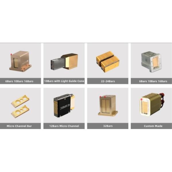 755nm to 1550nm Diode Bare Laser Chips / Bars / Stack Array Laser Diodes