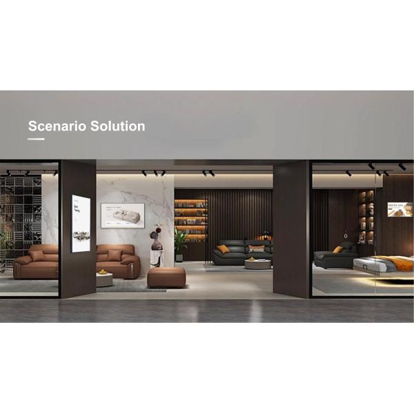 Ultra Thin 43Inch Wall Mounted Digital Signage Advertising Player Factory's Intelligent Motherboard Indoor Elevator 1 Year CMS