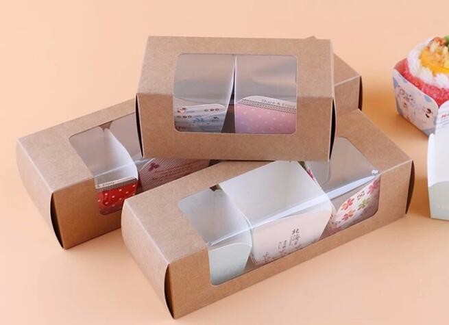 kraft paper sandwich box with window ,triangle sandwich box for packaging,Cardboard Box With Clear Window Burger Sandwic