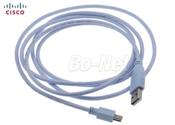 Quality CAB-CONSOLE-USB Cisco Serial Console Cable Mini 1.8 Meter 6Ft Light Blue Color for sale