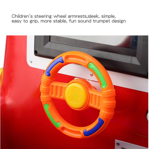 Engineering Car Theme Amsuement Kiddie Ride 1 Seat Rocking Car With Children Racing Game