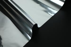 China Premium Mirror-Coated Aluminum Metalized Film Silver Finish for Premium Cosmetics &amp; Jewelry Packaging​ wholesale