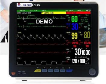 Quality Multi-parameter patient monitor ,ETCO2 available ,12 inch portable patient monitor/ ICU, CCU, operating theaters,etc. for sale