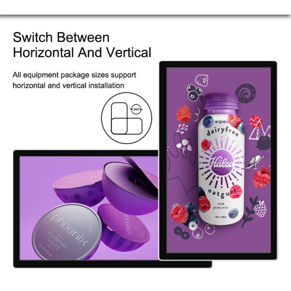 Timing Schedule LCD Display Signage Commerical Advertising Player In Screen Size 49"