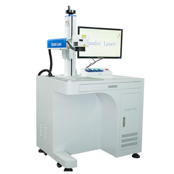 Quality Sundor MOPA color print fiber Laser marking Machine 20W label printer cutting plotter for sale