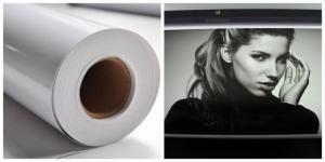 200gsmsemi Gloss Photo Paper , Inkjet Printing Wide Format Printing Paper Rolls