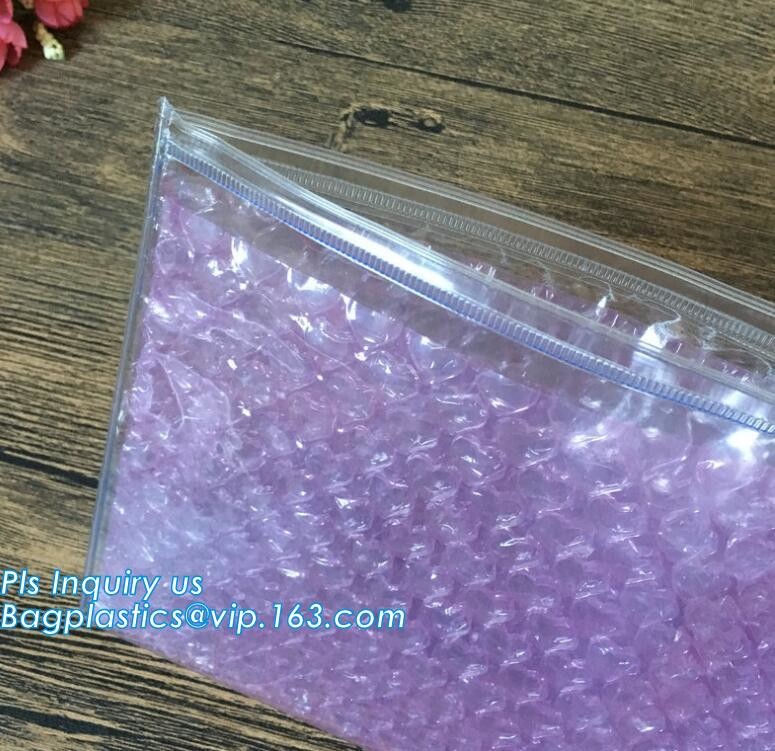 Customized Slider bubble bag, OEM Factory Price With custom Bubble k packaing bag, Reusable Packing Bubble Packing