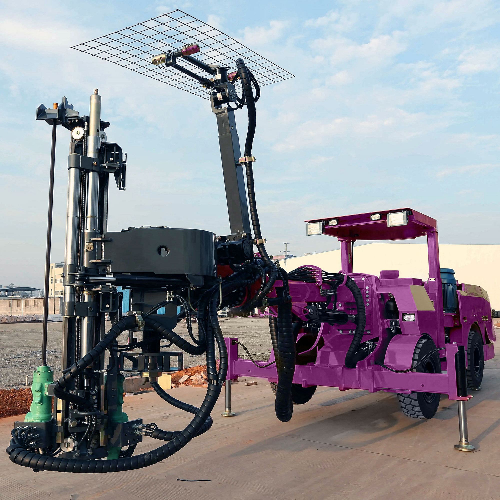 Jumbo Rock Bolting Drilling Rig Hydraulic Underground Tunneling Drilling Rig Equipment
