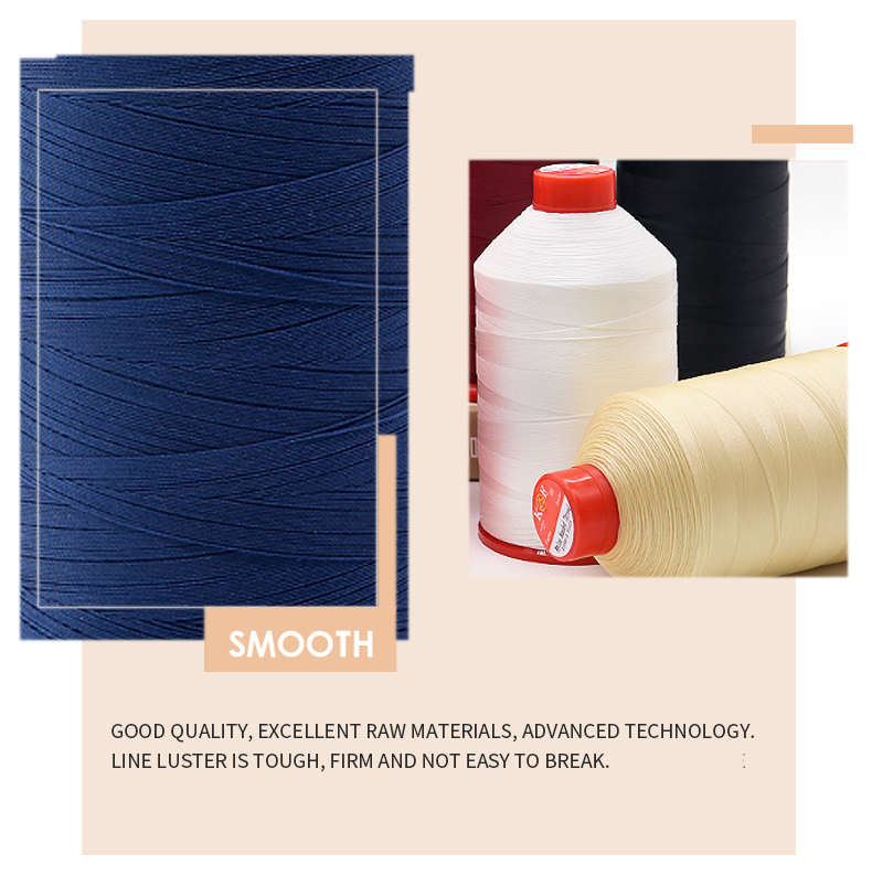 High Temperature Industrial Materials Bonded Nylon Polyester Tex70 210D/3 Thread Twisted