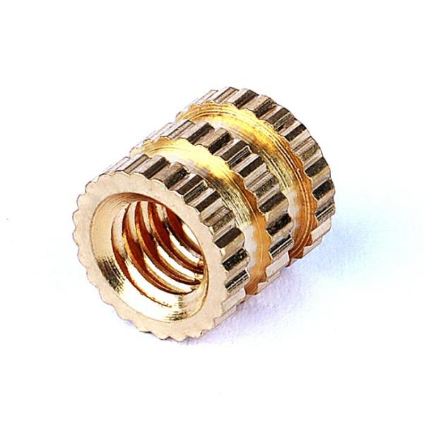 Quality Customized Threaded Brass Knurled Insert Nut For Plastics for sale