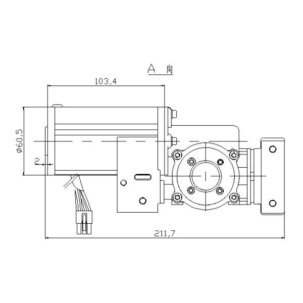 Warehouses Brushless Roller Shutter Door Motor / windows Motor Quiet Work