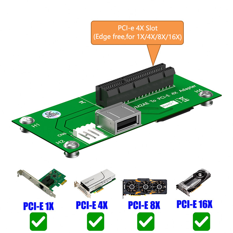 Mini PCI-E to PCI-E Express X4 USB Riser Card EMI Shielding Cover