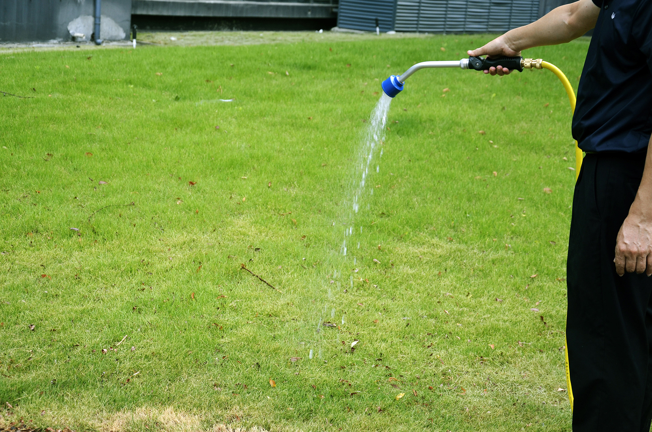 Metal Watering Wand With Thumb Control Valve 2 Quot Face Aluminum Sprayhead For Easy Reach Comfortable Spraying