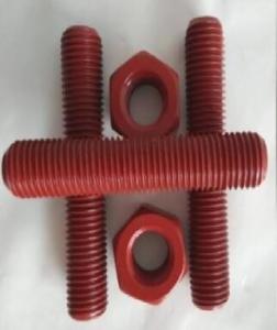 Red ASTM a193-B7/B7M Threaded rods  PTFE TPFE PVDF Plain, black, phosphate, zinc, hot dip galvanizing, dacromet