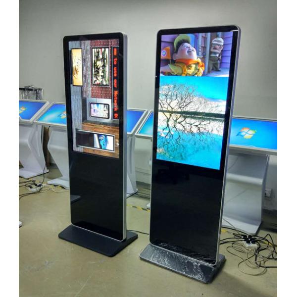 Indoor Floor Standing LCD Advertising Display 43" Wide Viewing Angles