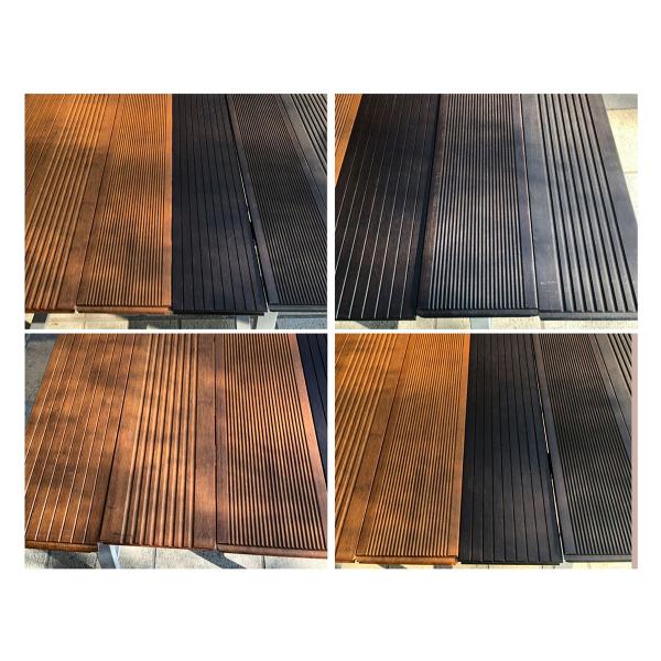 Waterproof Bamboo Decking for Garden Trestles and Corridors 130mm Width Distressed Design