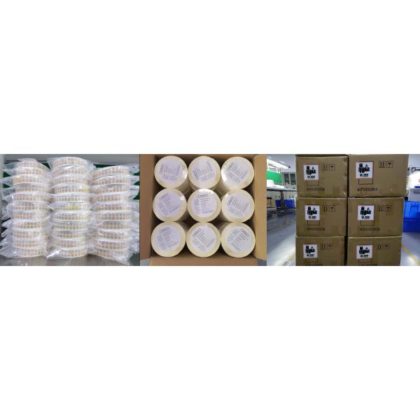 Polyimide High Temperature Adhesive Labels 31.5mmx6.35mm 1mil White Matte Stickers