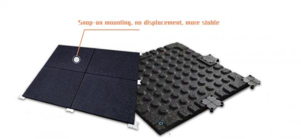 Quality No Odor Colored Rubber Tile For Indoor Playground Interlocking Anti Fatigue Mats for sale