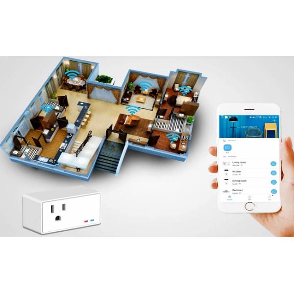 easy operation Wifi Smart Plug Outlet / mini smart socket Compatible with Amazon Alexa