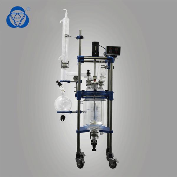 Quality Double Layer Glass Reactor Chemglass Filter Reactor Durable AC Induction Motor With Filter Base for sale